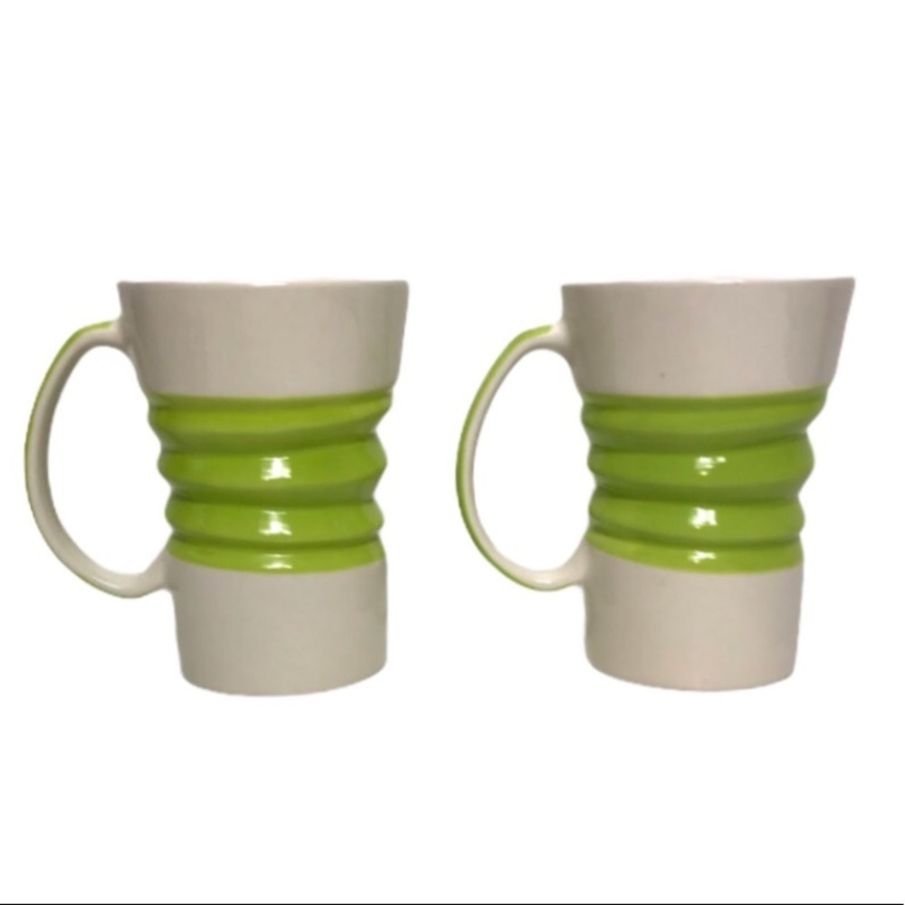 Two Beautiful Hand-Painted Stoneware Mugs - Picture 9 of 10